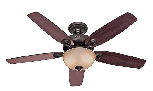 Hunter Deluxe Single Light Ceiling Fan for large rooms