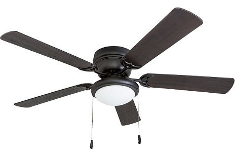 Portage Low ceiling fan for large rooms