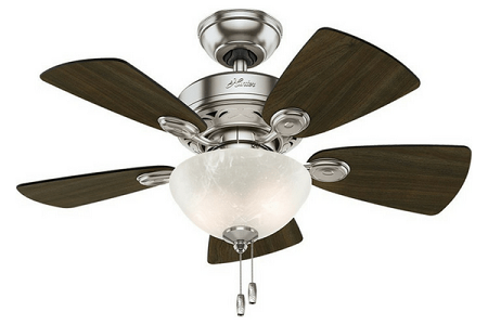 Hunter Bedroom Ceiling Fan with light