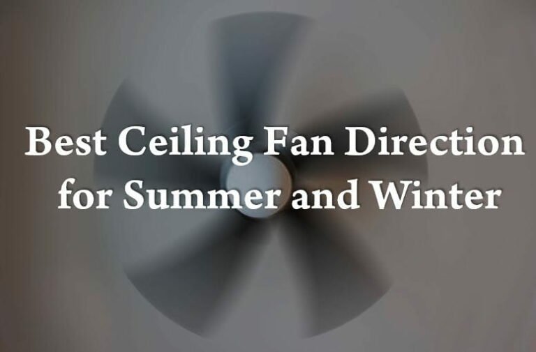 Best Ceiling Fan Direction for Summer and Winter