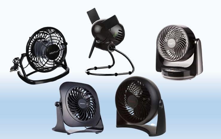 Best small quiet desk fans