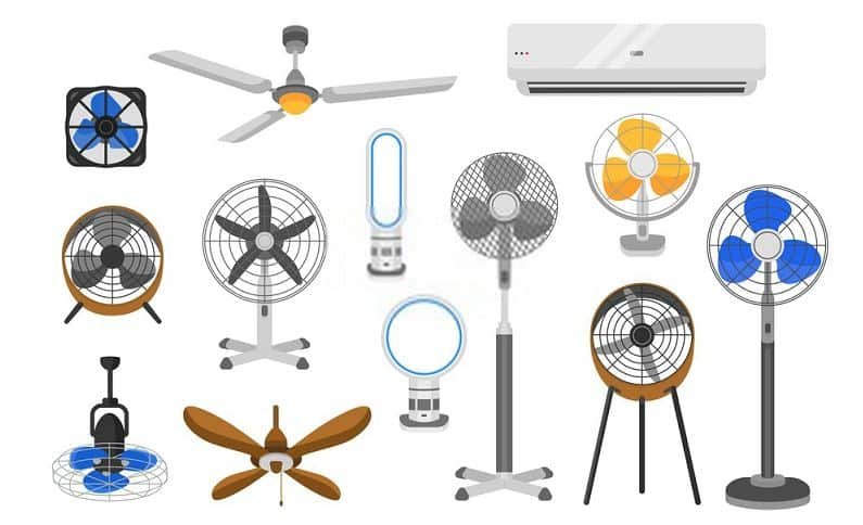 types of fan