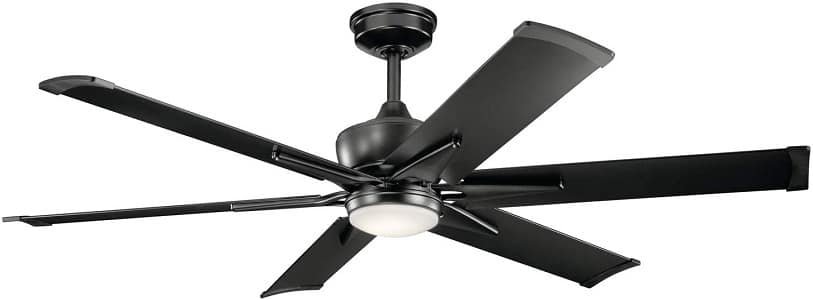 Kichler 300300SBK Szeplo Expensive Ceiling Fan with Lights