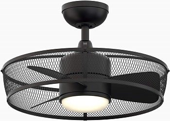 Fanimation FP8519BL Henry Cage Style Ceiling Fan With Light