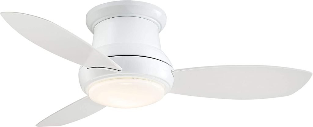 Minka-Aire Concept II LED White Flush Mount Ceiling Fan