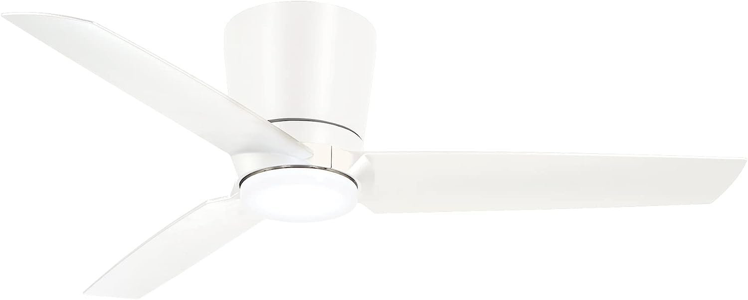 Minka-Aire Pure 48 Inch White Flush Mount Ceiling Fan
