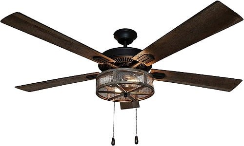 River of Goods 52 Inch Old Fashioned Ceiling Fan With Lights